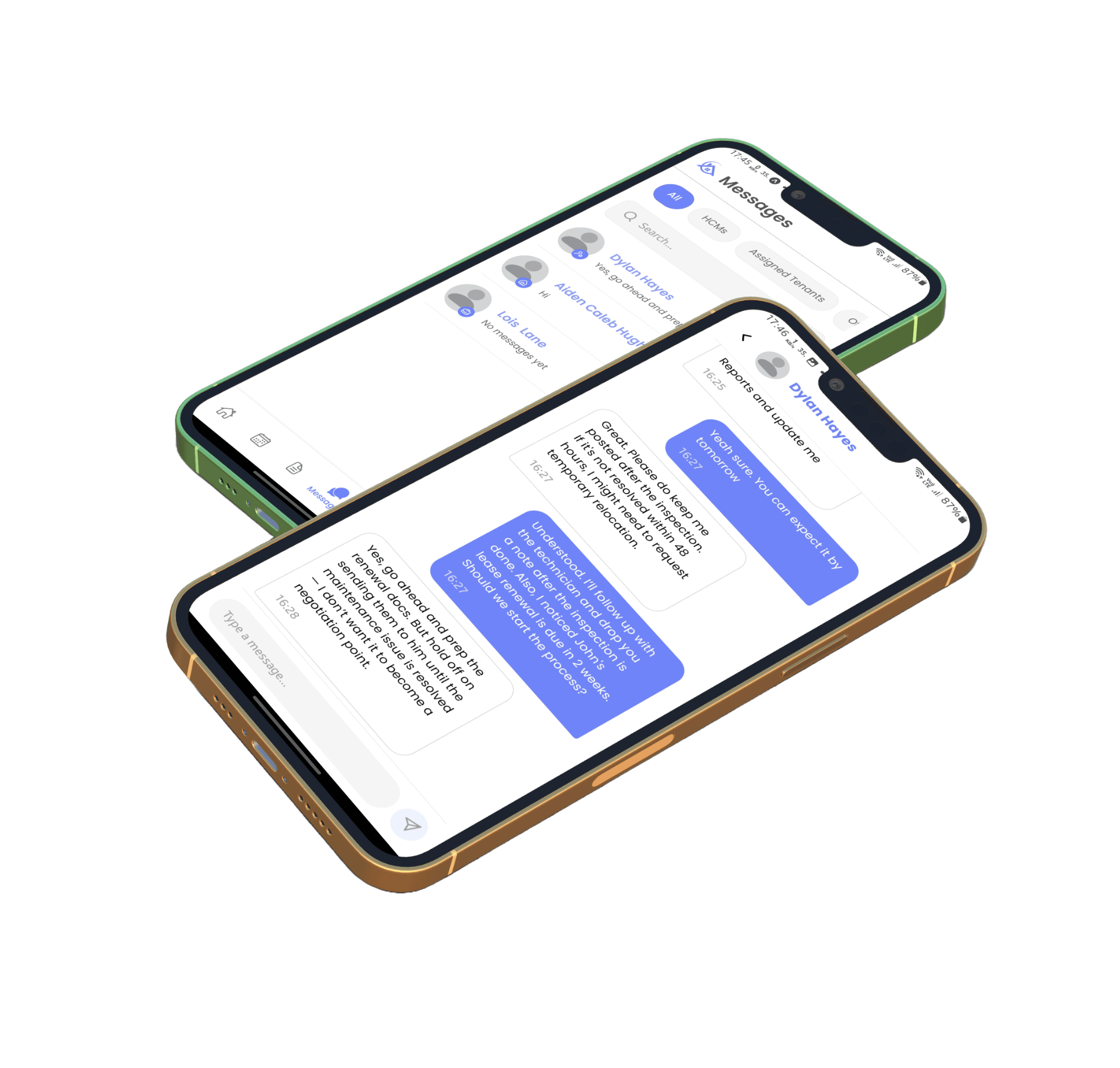 Keep Everyone Connected with Secure Messaging mockup